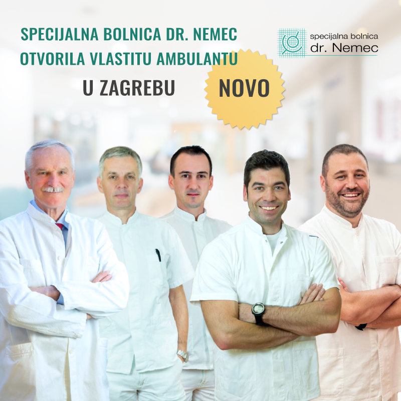 Nova ambulanta Specijalne Bolnice dr. Nemec - od sada i u Zagrebu